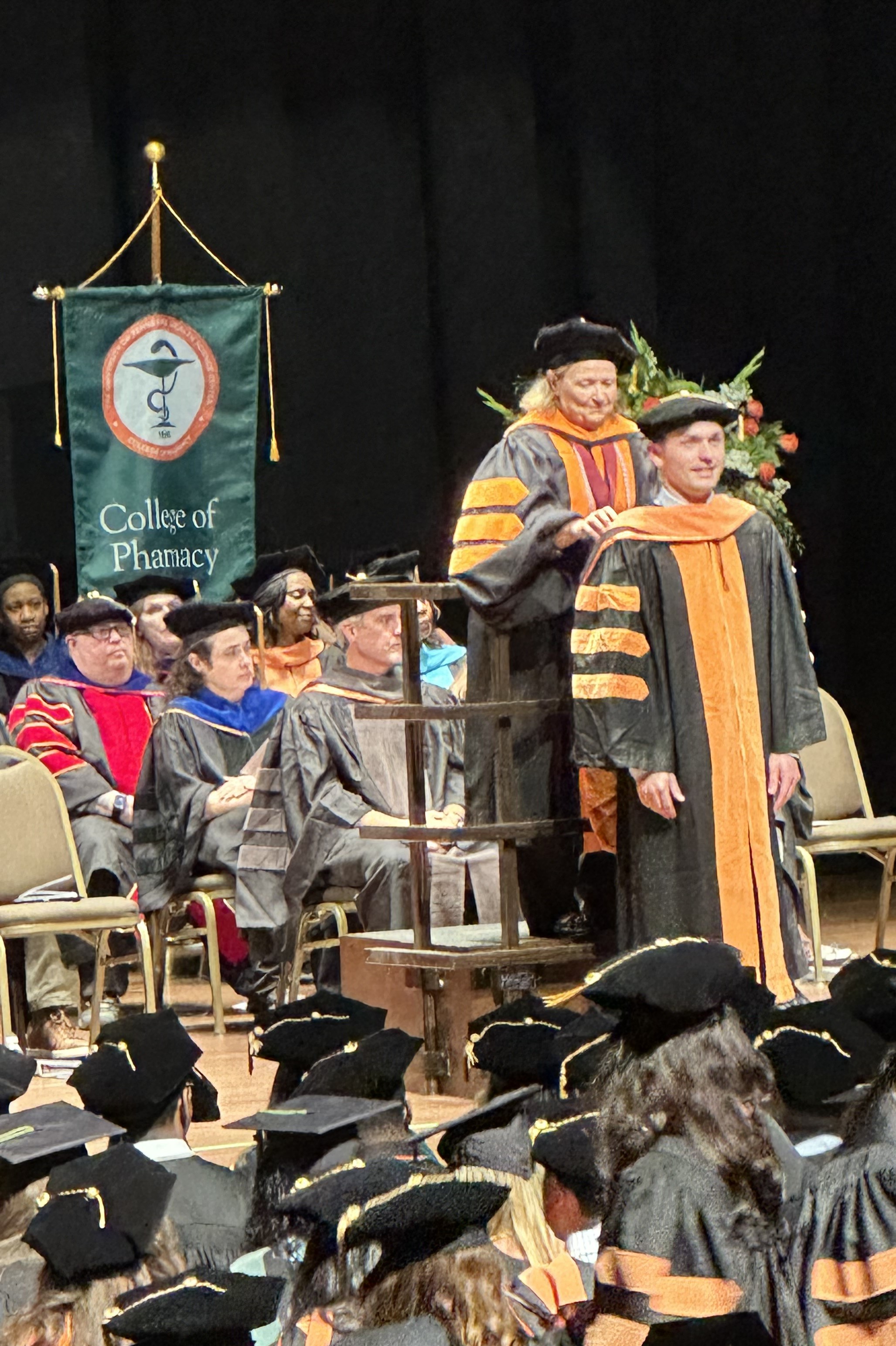 Commencement Photo of commencement hooding